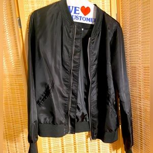 Nylon light weight bomber jacket